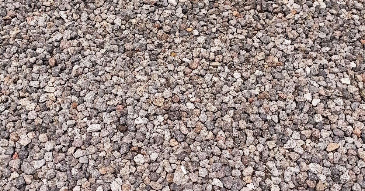 Loose gravel and stone fragments spread across bare ground